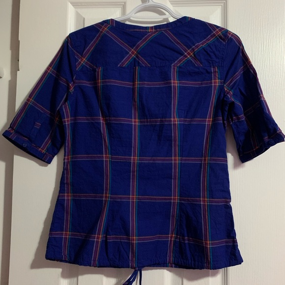 3 for $15 Garage Blue Plaid Shirt - Picture 7 of 9